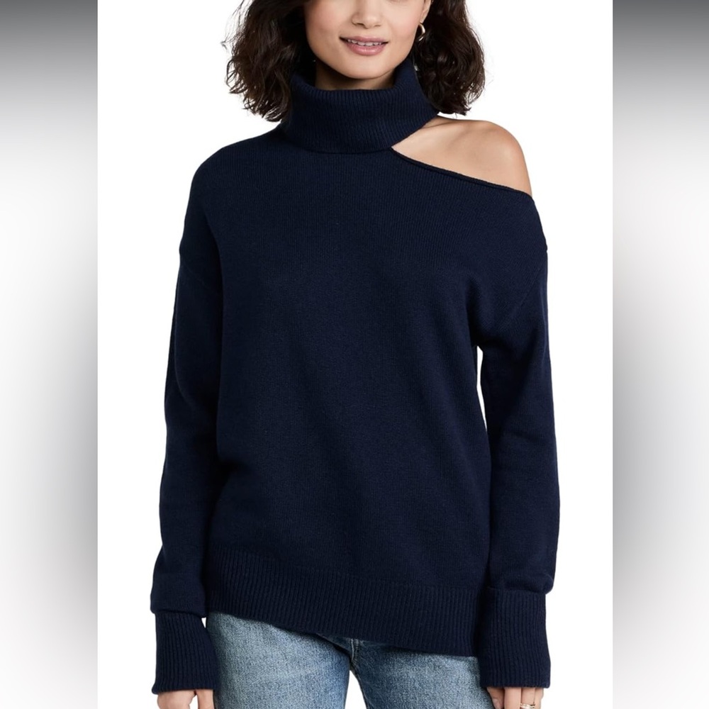 PAIGE Black Off-the-Shoulder Sweater XS